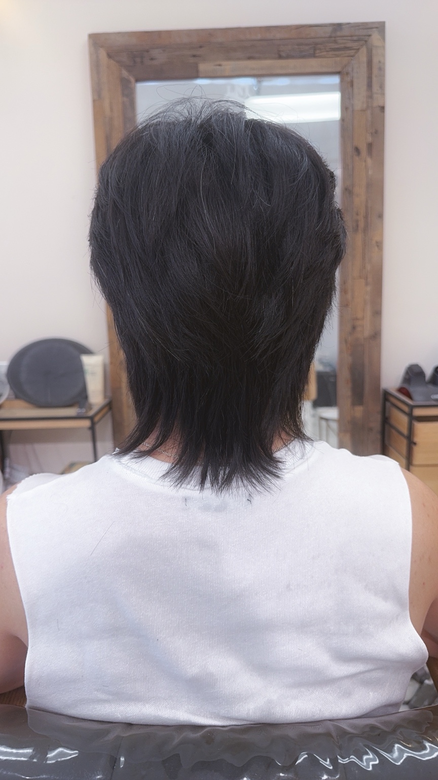 Men's haircut back view